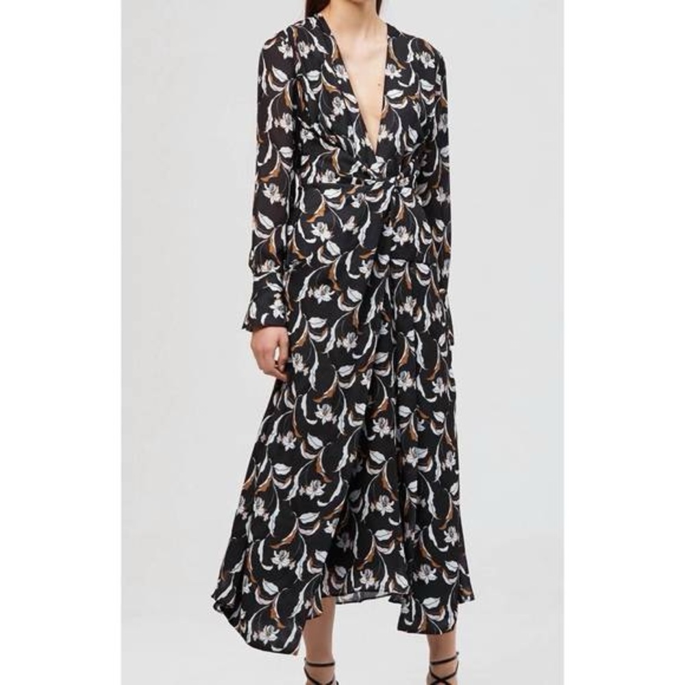 Acler Garber Floral Full Length Dress